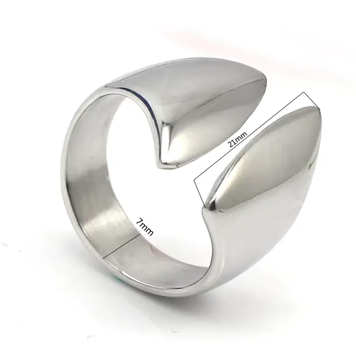 Irlandais Claddagh Femmes Knuckle Anneau Argent Ouvert Manchette Bagues Ensemble En Acier Inoxydable De Mode Plaine Ouverture Midi Anneaux Conception
