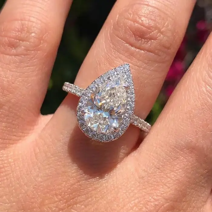 Bague en argent Sterling 925 en Zircon pour femmes