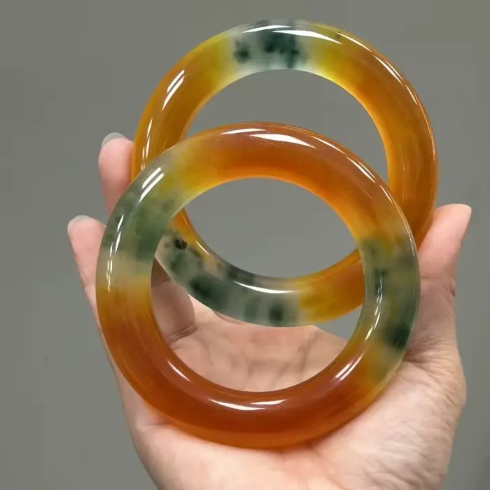 Bracelet en jade de quartzite naturel, bijoux au design élégant pour hommes et femmes