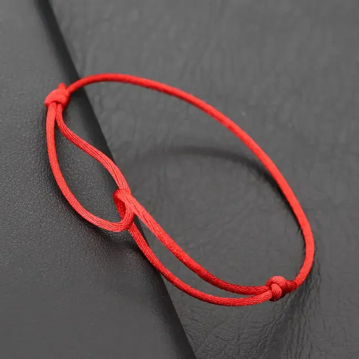 Bracelet en corde fine multicolore de qualité