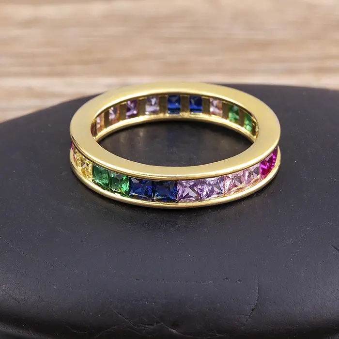Bague arc-en-ciel de Style espagnol classique