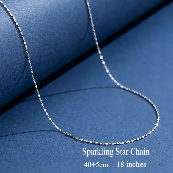 Chaîne Rolo fine en argent Sterling 925, 1.1mm, chaîne ondulée, colliers pour femmes, bijoux à la mo