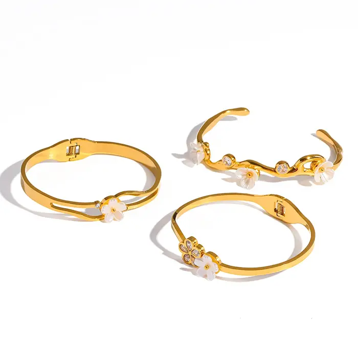 Bracelet de poignet ouvert élégant pour femme