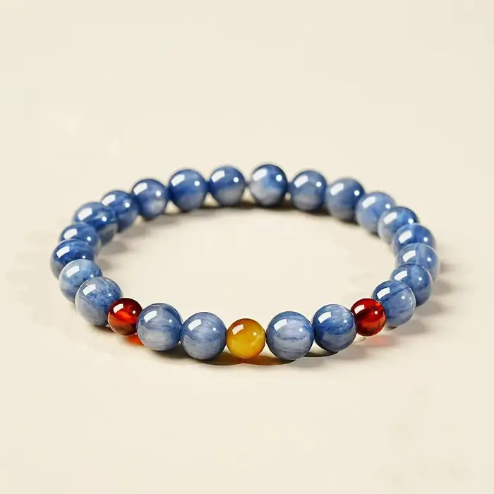 Bracelet en perles de kyanite naturelle
