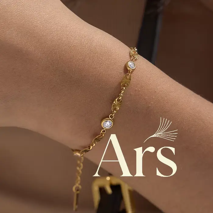 Bracelet chaîne plaqué or 18 carats pour femme, en acier inoxydable, multi-zircon, sans ternissement, empilable