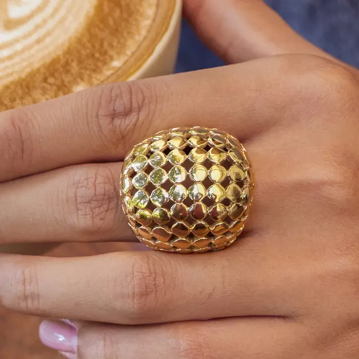 Uworld – bagues uniques de styliste plaqué or 18 carats