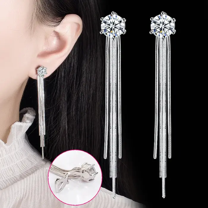 Boucles d'oreilles en argent Sterling 925 pour femmes