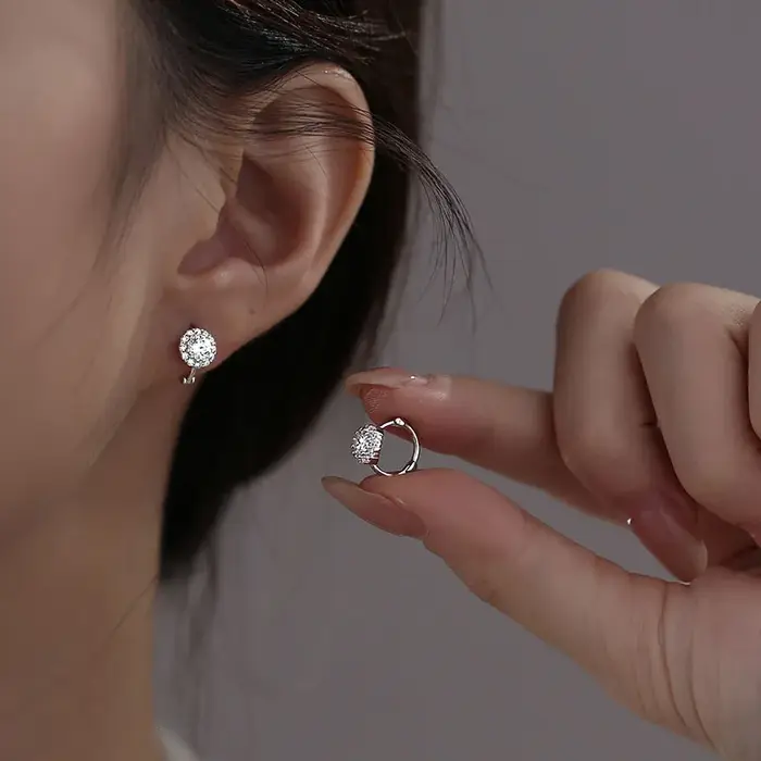 Boucles d'oreilles rondes bohème en argent Sterling 925 véritable pour femmes