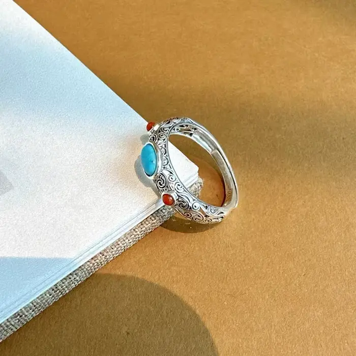 Bague en argent sterling 925, motif vintage pour femmes, bijoux de mariage et de fiançailles, diamant simulé brillant, cadeaux pour femmes