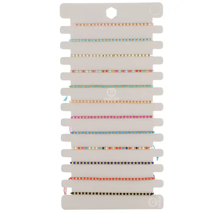 Ensemble de bracelets multi-documents pour filles et femmes, perles, ULréglable, bijoux cadeaux, nouveau, 12 pièces