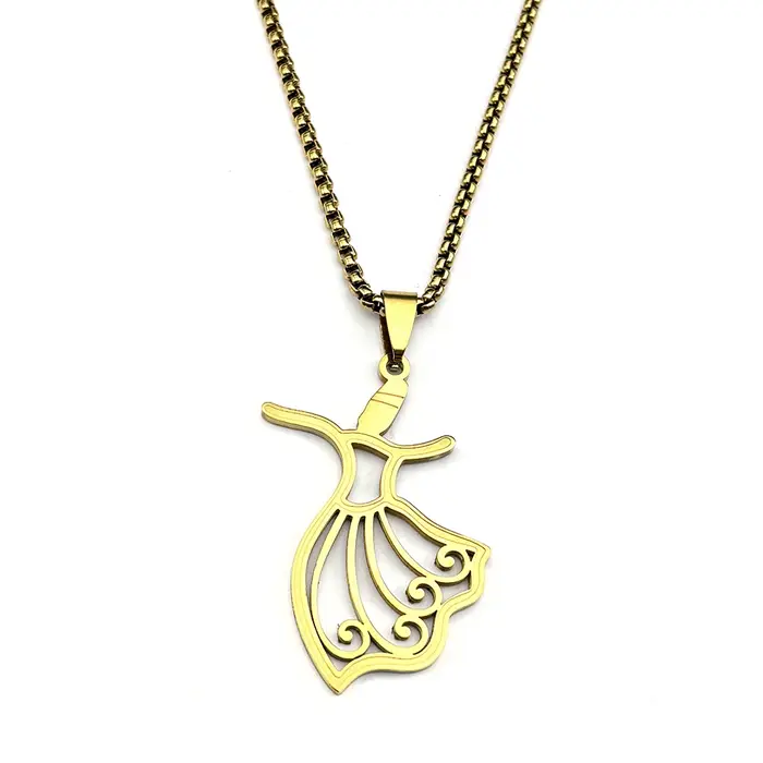 Collier Pendentif Danseuse Flamenco pour Femmes et Filles
