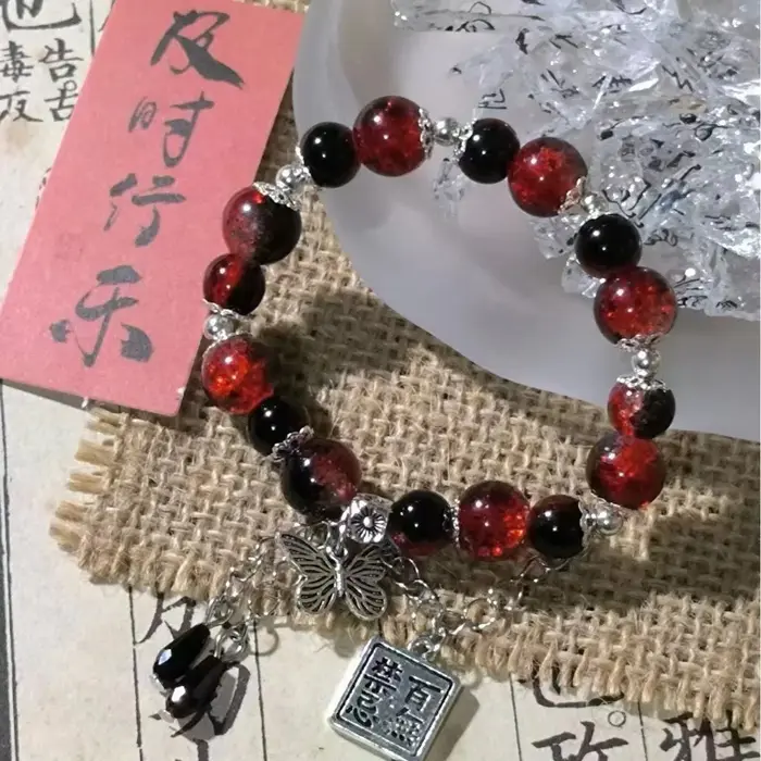 Tian Guan Ci Fu Bracelet mode mignon perles de cristal Kawaii ciel bénédiction officielle bijoux jouet Gril cadeau