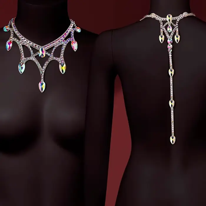 Collier de danse du ventre pour femmes, accessoires de bijoux gitans, danse orientale, compétition p