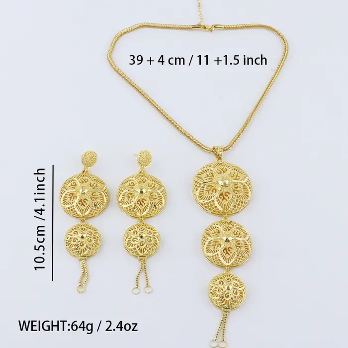 Ensembles de bijoux indiens en acier inoxydable pour femmes