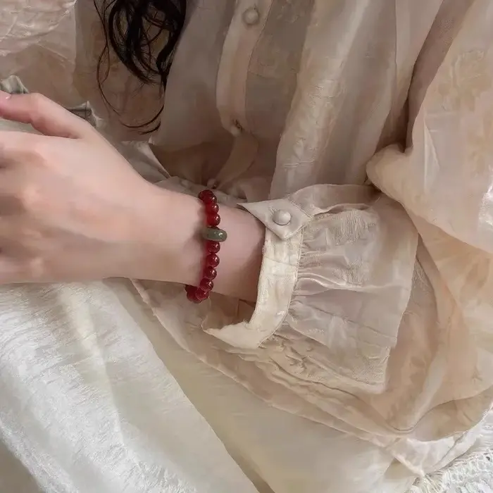 Bracelet en Agate rouge naturelle et Turquoise pour femmes