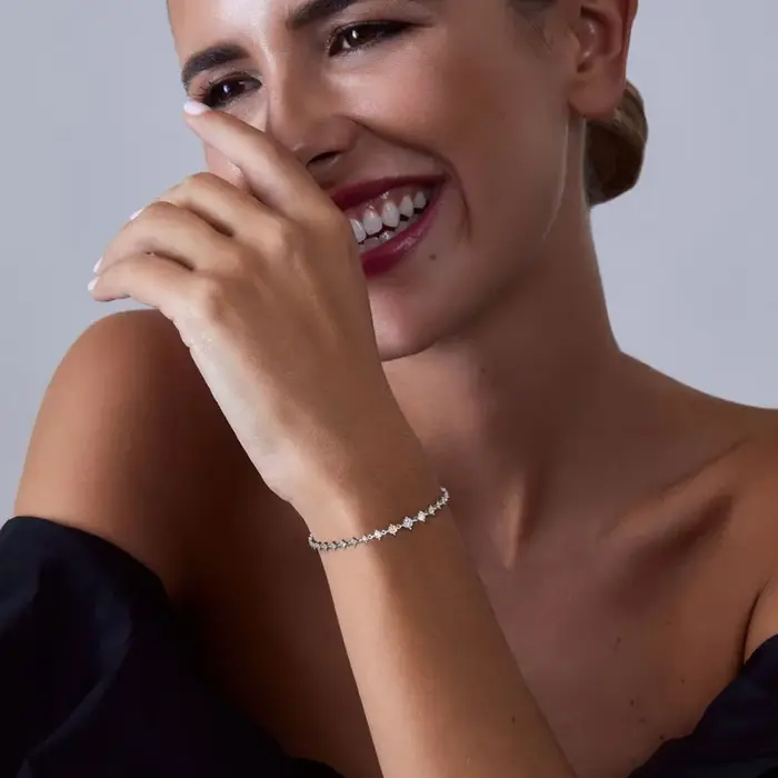 Bracelets tennis ronds en moissanite de 3 mm IOGOU