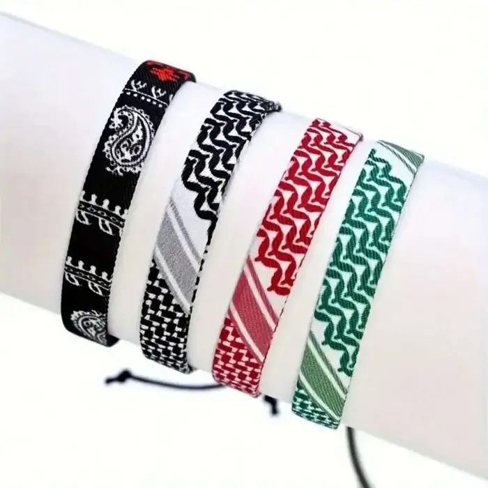 Bracelet Tressé de Style Écharpe