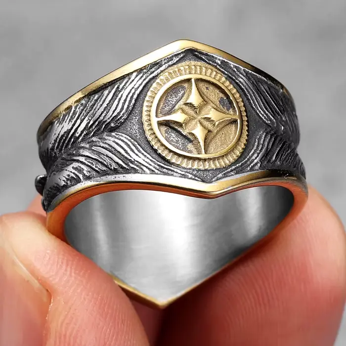 Bague Starry SION L en acier inoxydable pour homme