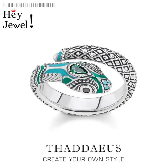 Bague serpent mystique tropicale pour femmes, bijou de la Jungle du conte de fées, de Style européen