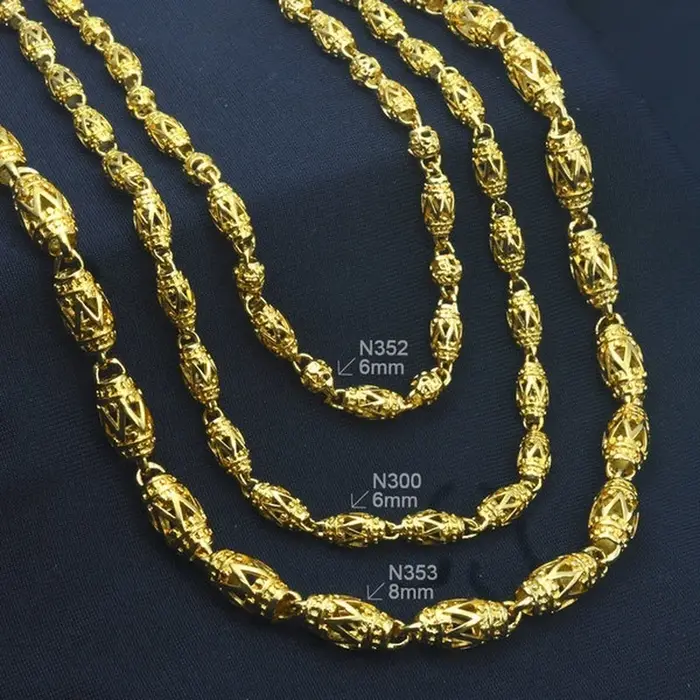 Collier à maillons en perles JO6 pour hommes et femmes