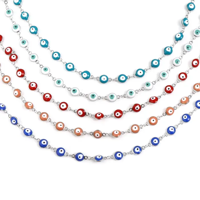 Collier religieux rond en acier inoxydable