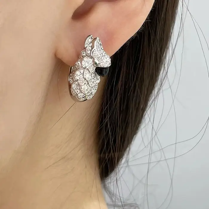 Nouveau Designer de luxe pur 925 bijoux en argent Sterling pour les femmes oiseaux conception boucles d'oreilles perroquet classique bohême Design Fine