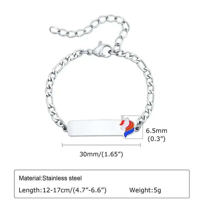 Bracelet personnalisé gratuit avec nom de couleur or et argent, Bracelets de personnalisation d'info