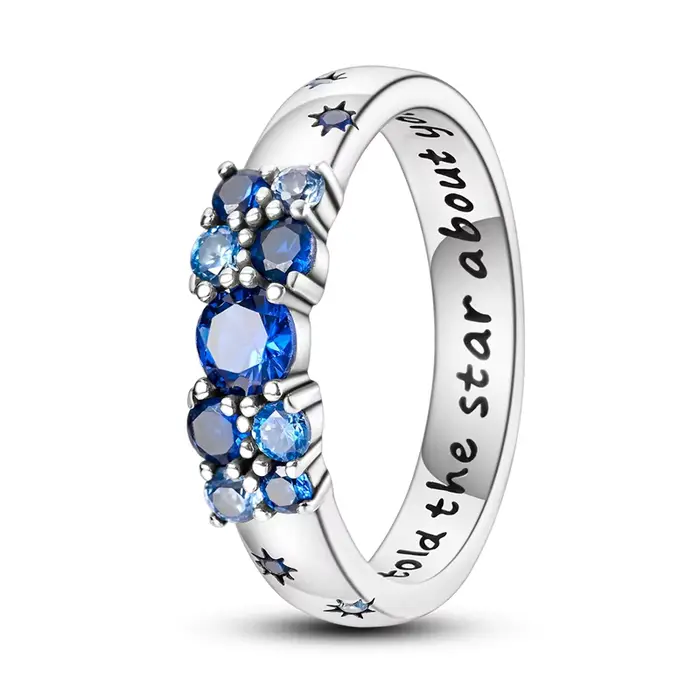 Bagues originales en argent Sterling 925 avec Code étoile et Zircon pour femmes et filles, bijoux ca