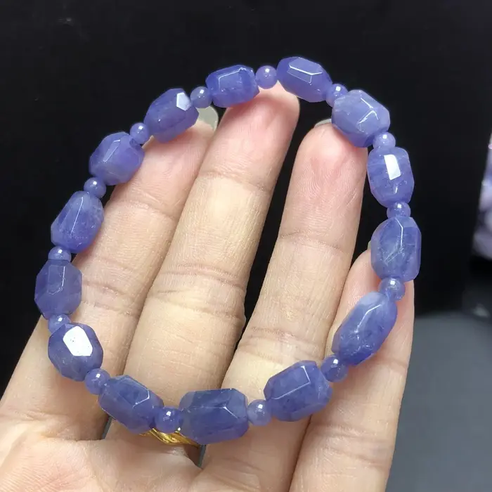 Fengbaowu – Bracelet en Tanzanite naturelle