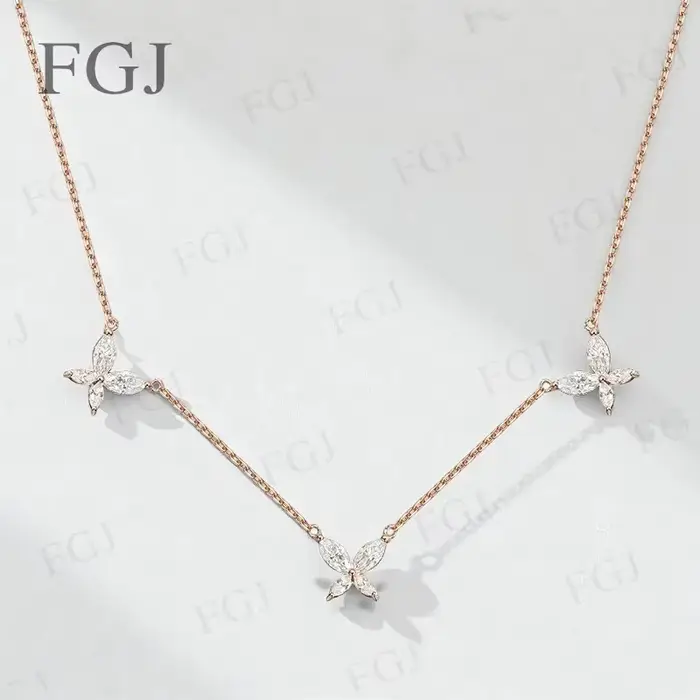 Collier pendentif en Moissanite certifié GRA