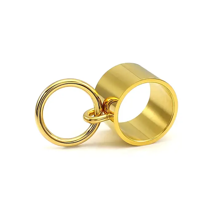 Bagues Laser pour femmes, bijoux à la mode, barre géométrique, couleur or argent, 15mm, acier inoxydable 316L, bague Cool