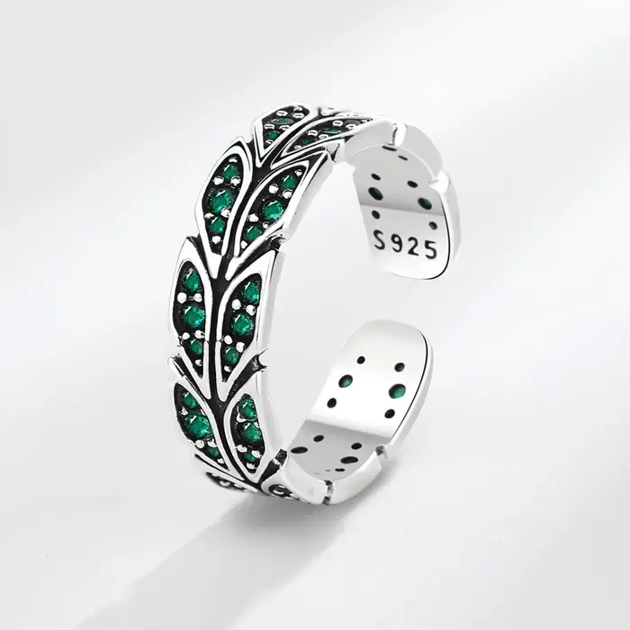 Bague en argent thaïlandais rétro pour femme