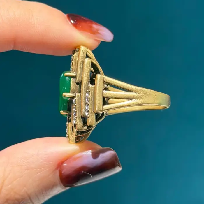 Bague Vintage en pierre naturelle