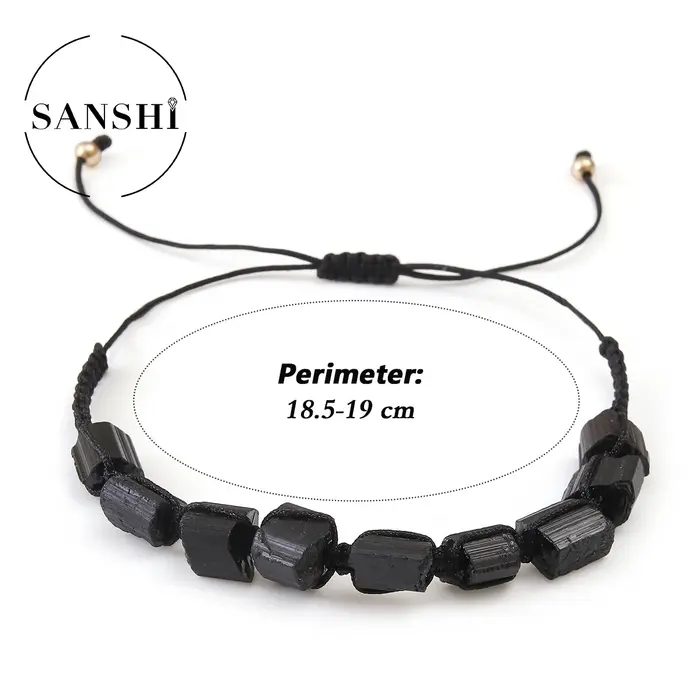 Bracelets de Protection en Tourmaline noire pour hommes et femmes