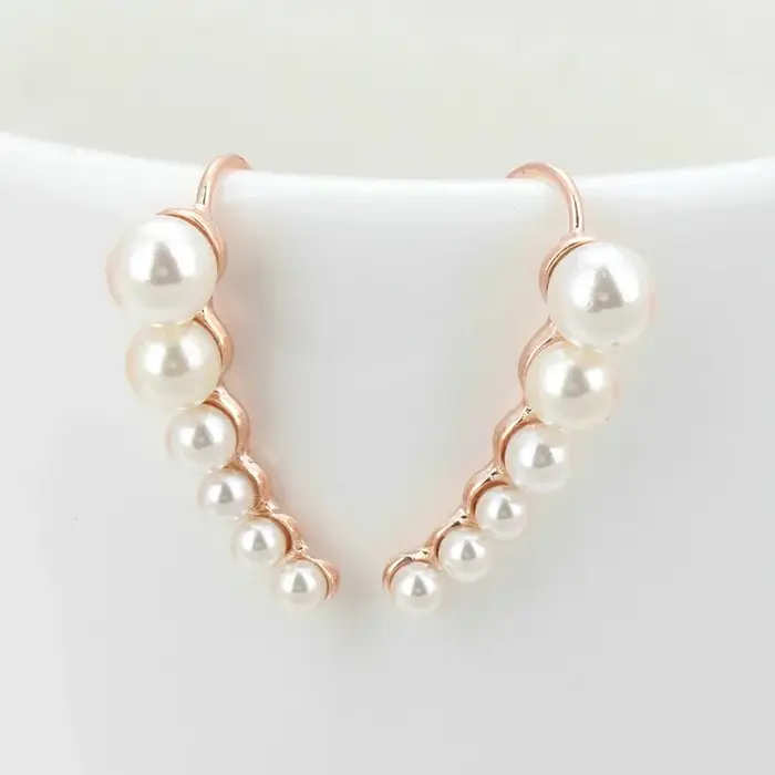 Boucles d'oreilles pendantes spéciales en forme de pois pour femme