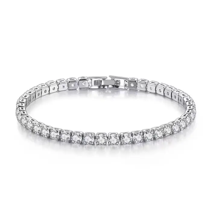 Vehong-Bracelet en argent regardé S925 avec balle de tennis pour femme, bijoux de fiançailles simple