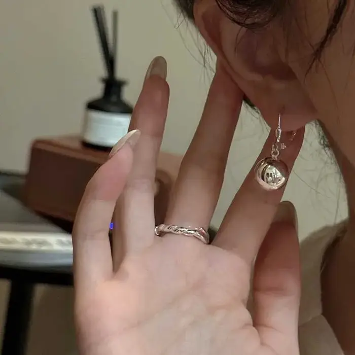 Boucles d'oreilles en argent regardé 925 pour femmes