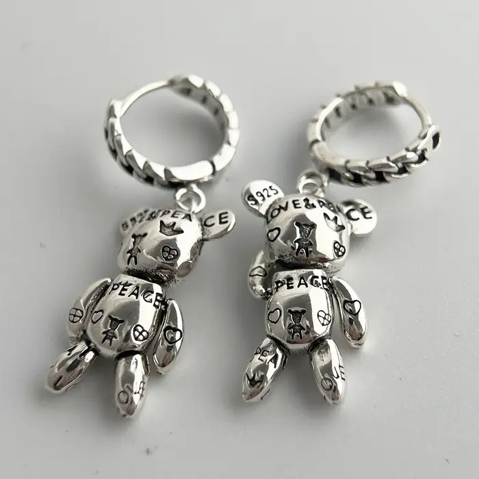 Boucles d'oreilles Vintage en argent Sterling 925 pour femmes