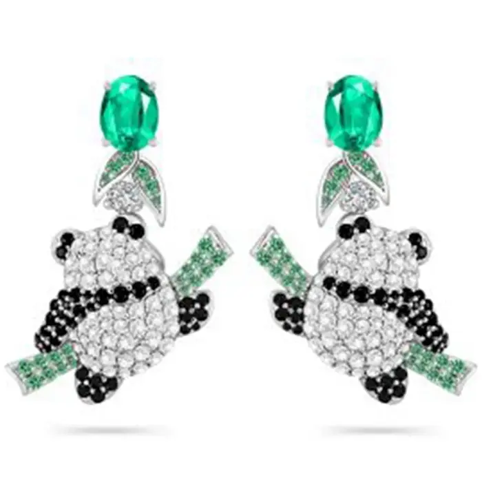 Wong Rain – boucles d'oreilles en argent Sterling 925, coupe ovale scintillante, émeraude, diamant à