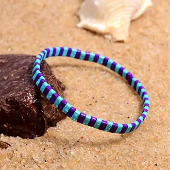 Lune fille coloré Miyuki Bracelets pour femme à la mode charme Wrap Tila Delica perles Boho Surf Pul