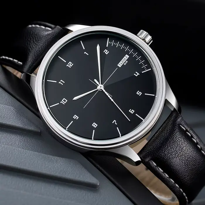Top marque nouvelle montre pour hommes bracelet en cuir Ultra mince montre minimaliste pour hommes décontracté Simple Quartz étanche montres
