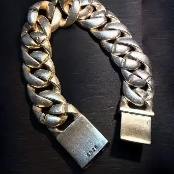 Bracelet tibétain ancien en argent audacieux, à la mode, Simple, personnalisé, bijoux pour hommes et