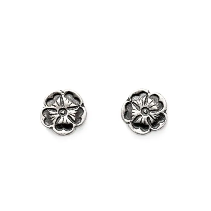 Boucles d'oreilles vintage en forme de fleur de rose en argent sterling 925 pour femmes et hommes occasionnelle punk chic à offrir