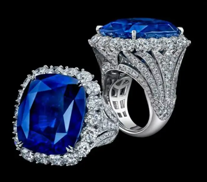 Bagues géométriques pour femmes, mariage, Zircon bleu, perceuse complète, palais de fiançailles, bij