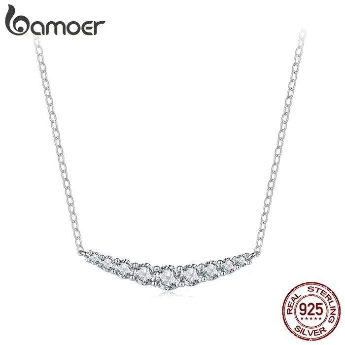 Collier en molleton de moissanite sterling silver 925 pour femmes occassions spéciales mariage anniversaire engagement partie festive