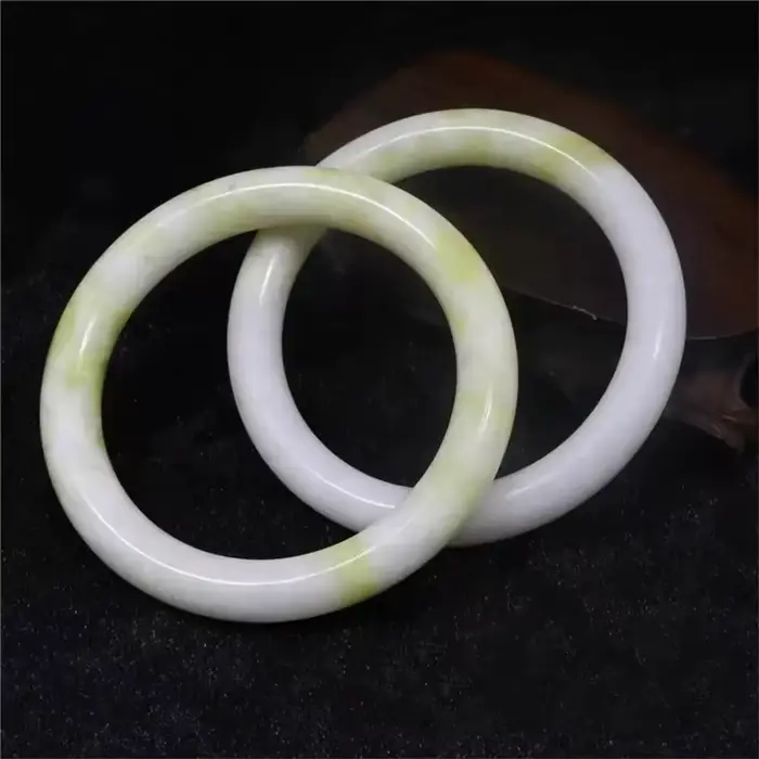 Bracelet en jade naturel Lantian avec fleur flottante, simple, élégant, exquis, de qualité supérieur