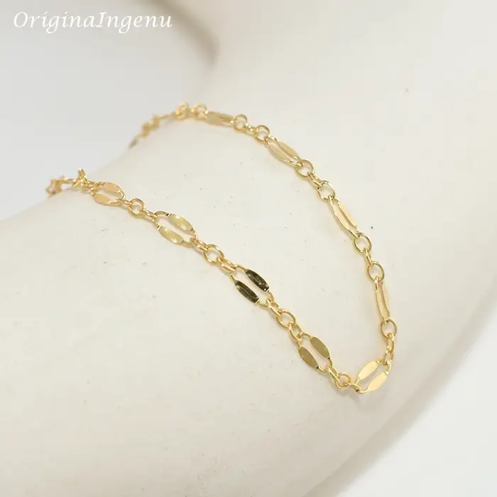 Bracelet chaîne rempli d'or 14K