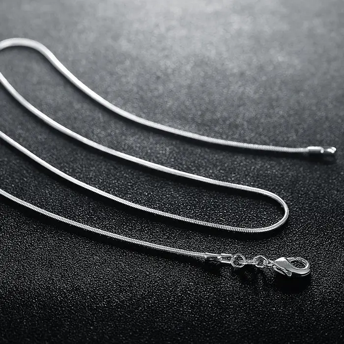 Collier chaîne serpent en argent Sterling 925