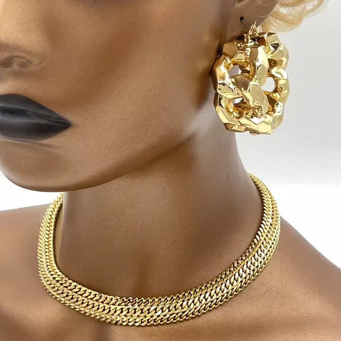 Ensembles de bijoux plaqués or 18 carats pour femmes