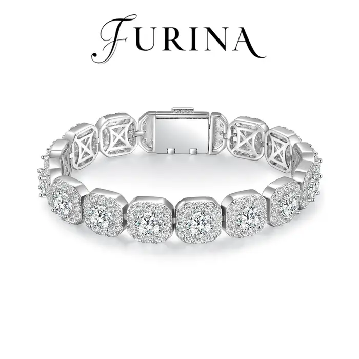 Furina 18K plaqué Bracelet de luxe haut de gamme 5A Zircon incrusté bijoux 2025 petite amie mère noë